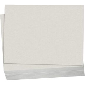 Hamilco Colored Cardstock Paper Gray Bristol Vellum Card Stock for Scrapbook Craft 8" x 10" - 67lb Cover for Printer - 50 Pack