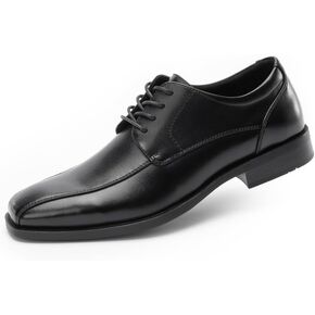 Mens Oxfords Classic Lace ups, Square Toe, Fabric Lining, Heel Pad Design, Tilden Style for Work and Formal Dressing
