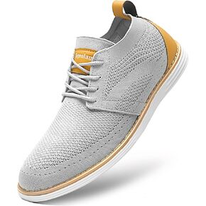 Men's Casual Shoes Comfortable Comfy Mesh Sneakers for Men Lightweight Dress Sneakers Fashion Walking Oxford
