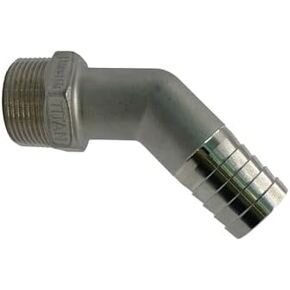 | SS-HB-MP45-08-08 | CAST 1/2" Hose x 1/2" NPT Male Pipe Rigid 45- Stainless Hose Barb