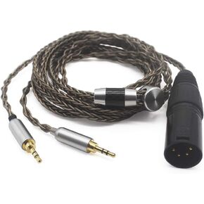Youkamoo 4 Pin XLR Balanced Male Compatible for hifiman HE400S HE-400i (Dual 2.5mm Version) HE560 HE350 HE1000 V2 Headphones Replacement Upgrade Cable