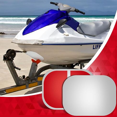 Dunzy 2 Pcs Stainless Steel Square Bow Guards That Need to Be Bend in Advance to Fit The Hull for Protection Boat (Square Style) in Saudi Arabia