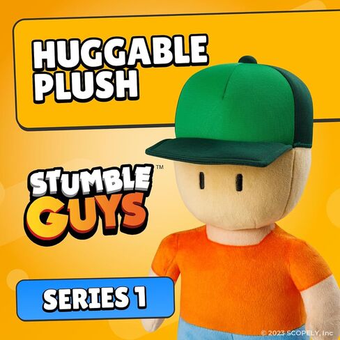 Stumble Guys 12-Inch Huggable Plush Collection - Soft & Cuddly Character Toys, Collect Mr. Stumble, Sprinkles, Banana Guy, & Leonidas, Official Merchandise (Sprinkles) in Saudi Arabia