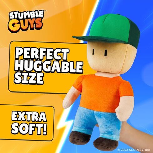 Stumble Guys 12-Inch Huggable Plush Collection - Soft & Cuddly Character Toys, Collect Mr. Stumble, Sprinkles, Banana Guy, & Leonidas, Official Merchandise (Sprinkles) in Saudi Arabia