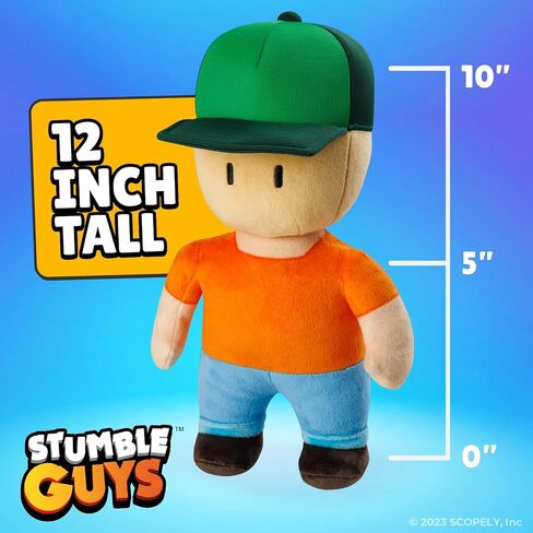 Stumble Guys 12-Inch Huggable Plush Collection - Soft & Cuddly Character Toys, Collect Mr. Stumble, Sprinkles, Banana Guy, & Leonidas, Official Merchandise (Sprinkles) in Saudi Arabia