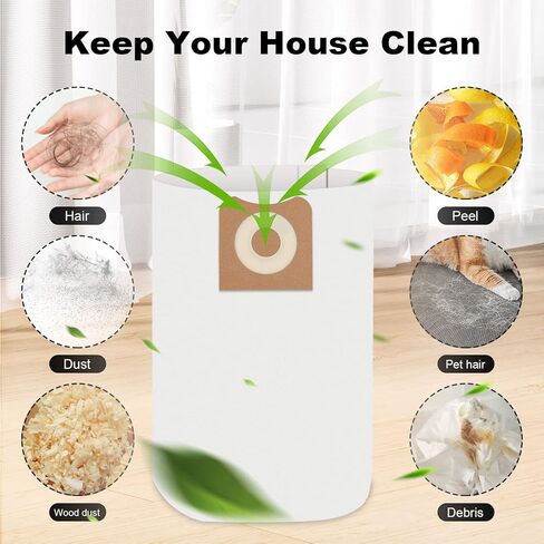 أكياس استبدال مكنسة كهربائية VF3502 متوافقة مع مكنسة ريدجيد 12-16 جالون WD1950 WD1956 WD1850 WD1851 RV2400HF WD1450 WD1680 WD1270 23743 (7 عبوات) in Kuwait