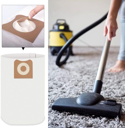 أكياس استبدال مكنسة كهربائية VF3502 متوافقة مع مكنسة ريدجيد 12-16 جالون WD1950 WD1956 WD1850 WD1851 RV2400HF WD1450 WD1680 WD1270 23743 (7 عبوات) in Kuwait