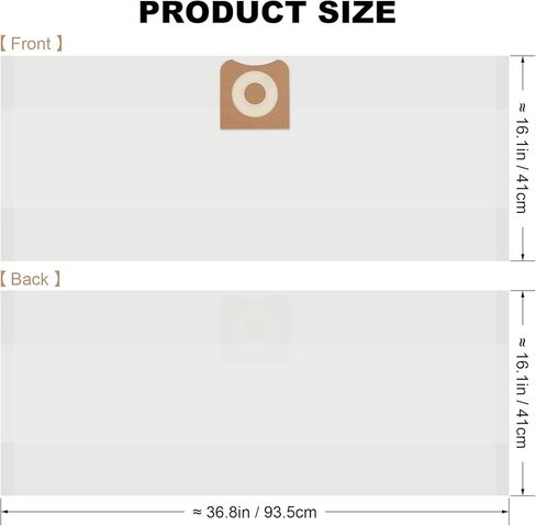 أكياس استبدال مكنسة كهربائية VF3502 متوافقة مع مكنسة ريدجيد 12-16 جالون WD1950 WD1956 WD1850 WD1851 RV2400HF WD1450 WD1680 WD1270 23743 (7 عبوات) in Kuwait