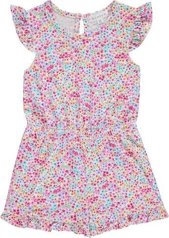 BTween Girls Mix And Match Set 4-Pack Soft Cotton Blend, Shirt. Biker Short, Dress and Romper in Kuwait