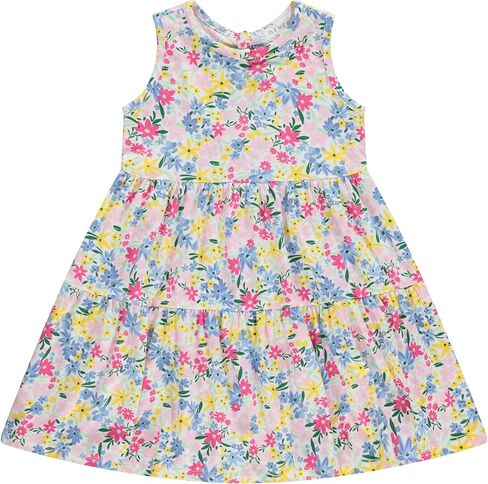 BTween Girls Mix And Match Set 4-Pack Soft Cotton Blend, Shirt. Biker Short, Dress and Romper in Kuwait