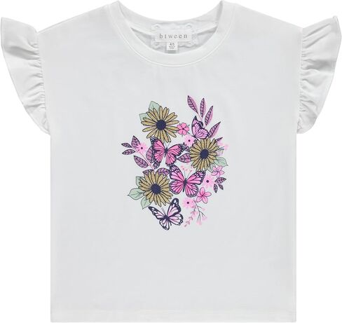 BTween Girls Mix And Match Set 4-Pack Soft Cotton Blend, Shirt. Biker Short, Dress and Romper in Kuwait