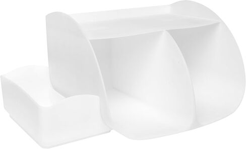 منظم علبة الحفاضات من أوبي، يخزن حفاضات الأطفال والمناديل المبللة وإكسسوارات الأطفال، أبيض in Kuwait