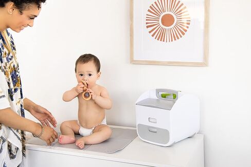 Ubbi Diaper Caddy Organizer, Stores Baby Diapers, Wipes & Baby Accessories, White in Saudi Arabia