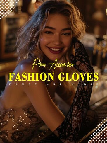 Glitter Rhinestones Short Mesh Gloves Black Finger Cosplay Gloves Wrist Prom Accessories for Women and Girls in Saudi Arabia