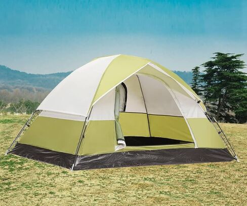 2 Person Camping Tent,Waterproof Tent Easy Set Up and Carry,Portable Camping Tent for Backpacking Hiking Outdoor Festivals Beach Car Trip,Green in Kuwait