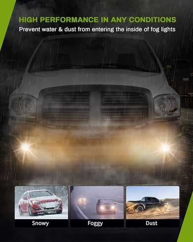 AUTOSAVER88 Fog Lights Compatible with 2002 2003 2004 2005 2006 2007 2008 Dodge Ram 1500/03 04 05 06 07 08 09 Dodge Ram 2500 3500 Fit Models with Steel Bumper Only Fog Light Lamps Replacement in Kuwait