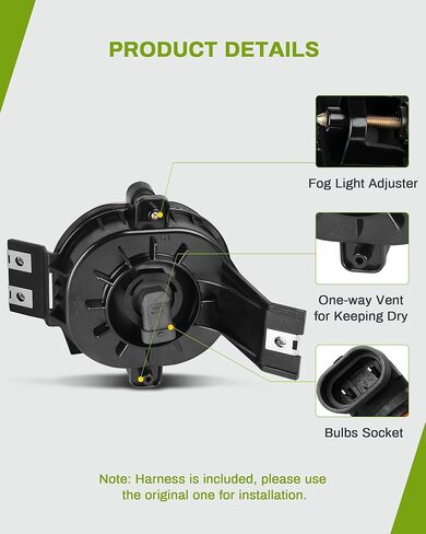 AUTOSAVER88 Fog Lights Compatible with 2002 2003 2004 2005 2006 2007 2008 Dodge Ram 1500/03 04 05 06 07 08 09 Dodge Ram 2500 3500 Fit Models with Steel Bumper Only Fog Light Lamps Replacement in Kuwait