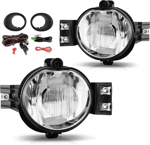 AUTOSAVER88 Fog Lights Compatible with 2002 2003 2004 2005 2006 2007 2008 Dodge Ram 1500/03 04 05 06 07 08 09 Dodge Ram 2500 3500 Fit Models with Steel Bumper Only Fog Light Lamps Replacement in Saudi Arabia