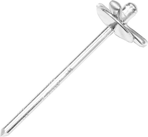 50 قطعة من المسامير البوب ​​العمياء المصنوعة من الألومنيوم مقاس 3/16 بوصة × 1 بوصة، ومسامير البوب ​​المنفجرة ثلاثية الطي مقاس 4.8 × 25 مم (فضية) in Kuwait