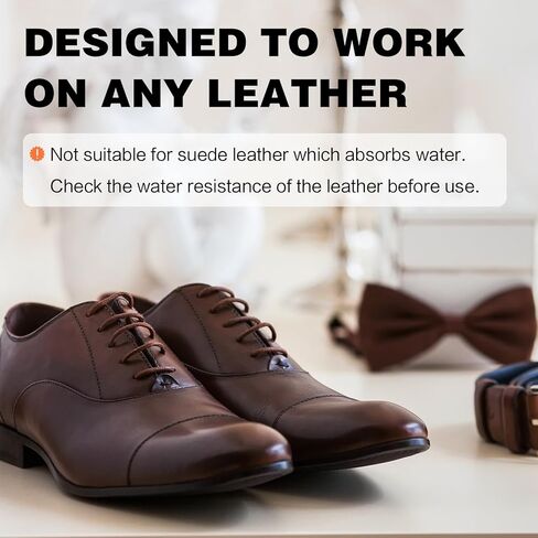 بلسم إعادة تلوين الجلد - زيت المنك - مجموعة إصلاح الجلود للحقيبة الجلدية والأريكة ومجموعة ترميم الجلد للجلد البالي والباهت والمخدوش (بني متوسط) in Kuwait