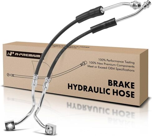 A-Premium Front Side Brake Hydraulic Hose Compatible with Select Chevrolet, GMC and Isuzu Models - Colorado/Canyon 2004-2012, i-280/i-350 06, i-290, i-370 - Replace# 8158825360, 8158825350 (Pack of 2) in Saudi Arabia