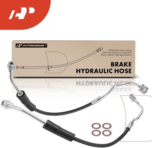 A-Premium Front Side Brake Hydraulic Hose Compatible with Select Chevrolet, GMC and Isuzu Models - Colorado/Canyon 2004-2012, i-280/i-350 06, i-290, i-370 - Replace# 8158825360, 8158825350 (Pack of 2) in Saudi Arabia