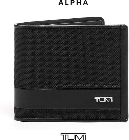 TUMI - Alpha Global Center Flip Passcase - Wallets for Men - Organized Bill Compartment & Hidden Pocket - 3.8" X 4.8" X 1.0" - Black in Saudi Arabia