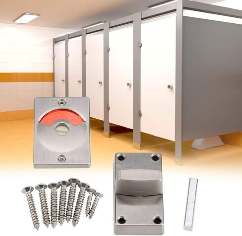 Door Bolt Lock with Vacant/ Engaged Indicator for Bathroom Restroom Toilet (Screws Included) in Saudi Arabia