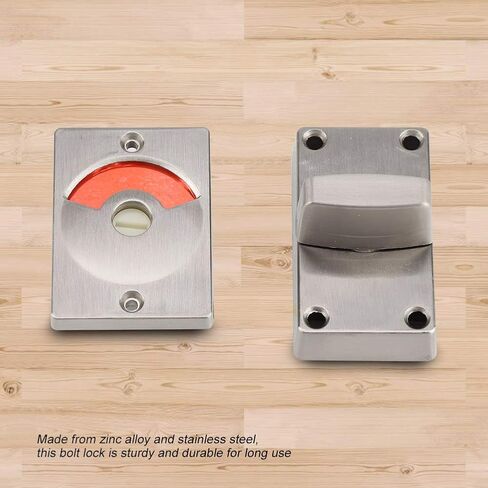 Door Bolt Lock with Vacant/ Engaged Indicator for Bathroom Restroom Toilet (Screws Included) in Saudi Arabia