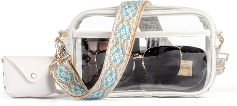Clear Bag Stadium Approved, Clear Crossbody Purse Bag, Clear Stadium Bags for Women in Saudi Arabia