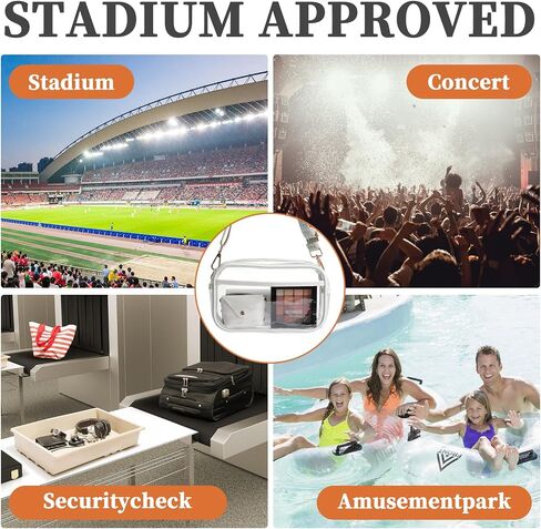 Clear Bag Stadium Approved, Clear Crossbody Purse Bag, Clear Stadium Bags for Women in Saudi Arabia