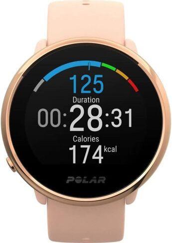 Polar Ignite - ساعة ذكية بنظام تحديد المواقع العالمي (GPS) - ساعة للياقة البدنية مع مراقب معدل ضربات القلب البصري المتطور القائم على المعصم، ودليل التدريب، ومقاومة للماء in Kuwait