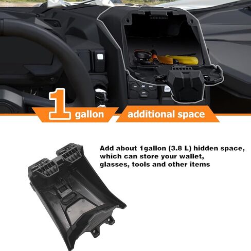 حامل هاتف ATV X3 المركزي للكمبيوتر اللوحي ونظام تحديد المواقع العالمي (GPS) مناسب لـ Can Am Maverick X3 2017-2023 جهاز إلكتروني حامل الكمبيوتر اللوحي يتصاعد مجموعة دعامات الهاتف مع ملحقات منظم صندوق التخزين in Kuwait