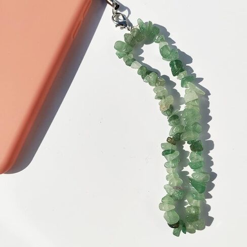 Fuqimanman2020 Phone Chain Strap Charms Natural Gemstone Phone Chain Stylish Cell Phone Case Lanyard Wrist Strap for Women Girls in Saudi Arabia