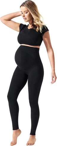 BLANQI Maternity Leggings, Over The Belly Pregnancy Tights, Moderate Support… in Saudi Arabia
