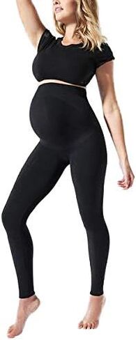 BLANQI Maternity Leggings, Over The Belly Pregnancy Tights, Moderate Support… in Saudi Arabia