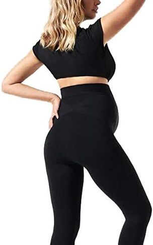 BLANQI Maternity Leggings, Over The Belly Pregnancy Tights, Moderate Support… in Saudi Arabia