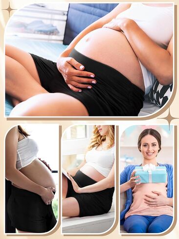 4 Pack Maternity Shorts Comfy Women Maternity Pajamas Clothes Sleep Shorts Lounge Shorts Pregnancy Workout Clothes in Saudi Arabia