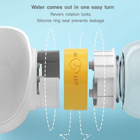 Dog Water Bottle with Food Container Multifunctional Portable 2 in 1 Travel Water Bottle ，Pet Cat Water Bottle Leak Proof Water ，Suitable for Outdoor Walking and Hiking for Pets,BPA Free in Kuwait