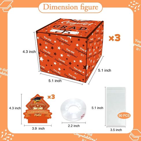 Graduation Money Box for Cash Gift,Surprise Graduation Gift,Class of 2024 Money Gift Box, Funny Graduation Gifts for Boys Girls High School College,Graduation Gift Box for Graduation Party in Kuwait