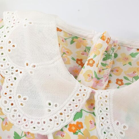 PATPAT Toddler Baby Girl Dress Short Sleeve Flora Kids Summer Sundress in Saudi Arabia