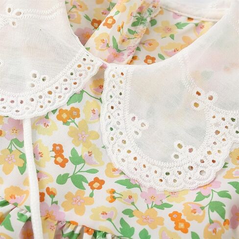 PATPAT Toddler Baby Girl Dress Short Sleeve Flora Kids Summer Sundress in Saudi Arabia