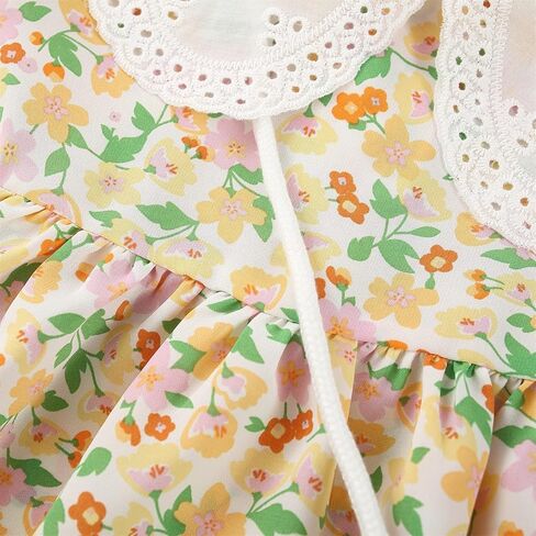 PATPAT Toddler Baby Girl Dress Short Sleeve Flora Kids Summer Sundress in Saudi Arabia