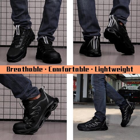 Steel Toe Shoes for Men Women Composite Toe Safety Sneakers Slip Resistant Industrial Construction Work Shoes in Saudi Arabia