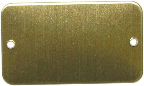 فراغات ختم RMP، مستطيل مقاس 1 بوصة × 2 بوصة بزوايا مستديرة وفتحتين، نحاس 0.032 بوصة (20 جيجا) - 20 عبوة in Kuwait