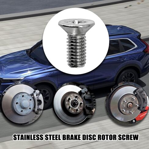 8 قطع من مسامير الاحتفاظ بدوار قرص الفرامل 93600-06014-0H، مجموعة براغي تثبيت من الفولاذ المقاوم للصدأ للاستبدال الأمامي والخلفي لهوندا، أكورا، هيونداي، كيا، فولكس فاجن، أودي، مازدا in Kuwait