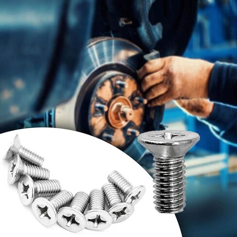 8 قطع من مسامير الاحتفاظ بدوار قرص الفرامل 93600-06014-0H، مجموعة براغي تثبيت من الفولاذ المقاوم للصدأ للاستبدال الأمامي والخلفي لهوندا، أكورا، هيونداي، كيا، فولكس فاجن، أودي، مازدا in Kuwait