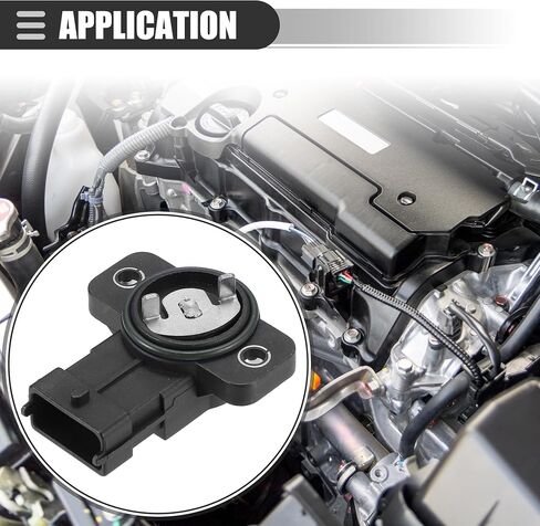Motoforti Throttle Position Sensor, for Hyundai I10 1st Generation 1.0 1.1 Petrol, Plastic, No.35170-02000, Black in Saudi Arabia