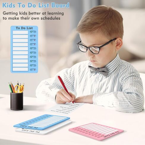 Chore Chart for Kids and Adults, My Chores Slider Chart, Reusable Checklist Board Kids to Do List Board with 10 Pcs Cardstocks (Blue) in Saudi Arabia