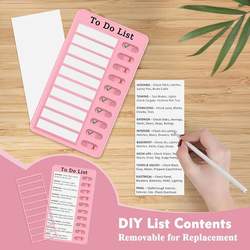 Chore Chart for Kids and Adults, My Chores Slider Chart, Reusable Checklist Board Kids to Do List Board with 10 Pcs Cardstocks (Blue) in Saudi Arabia